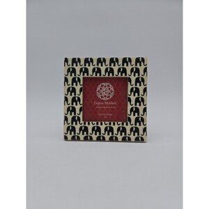 Jaipur Market Elephant Photo Frame 4x4 Black And White Abstract India 6.5 x 6.5